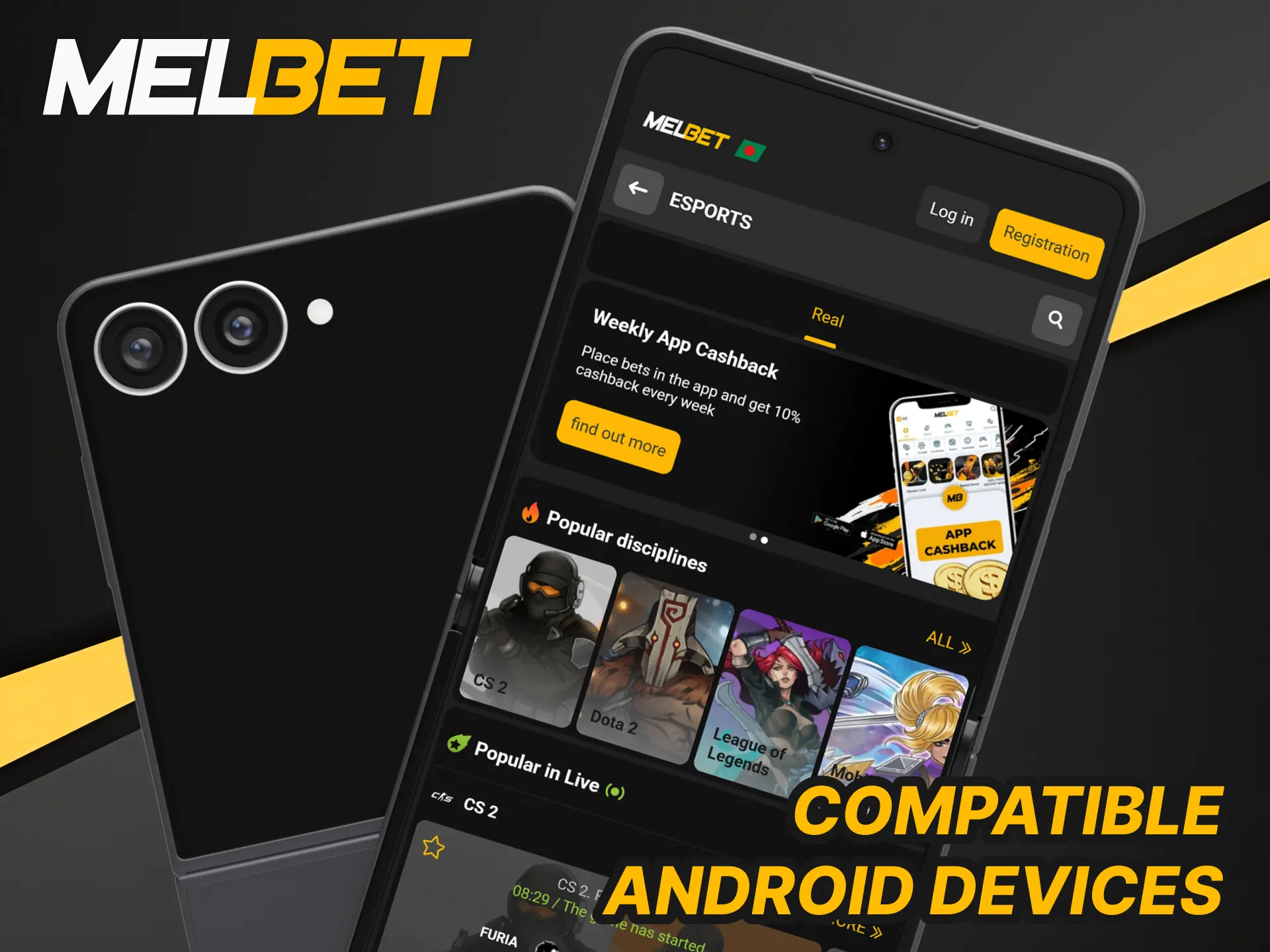 Check the list of compatible Android devices for the Melbet App.