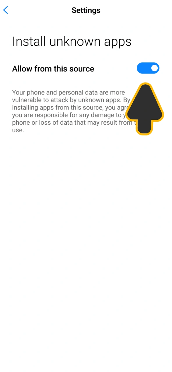 Enable this setting option to get Melbet android app.