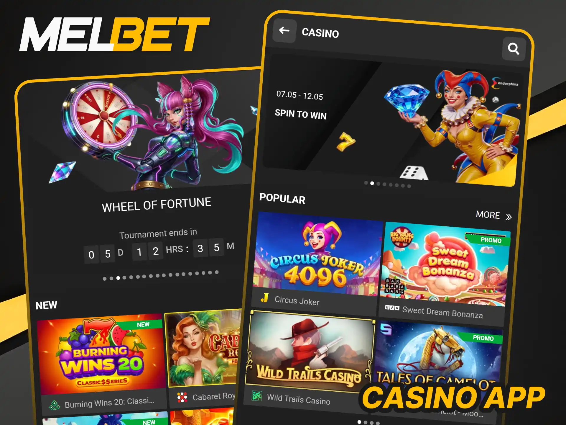 Play your favorite games in the Melbet Casino App and win big.