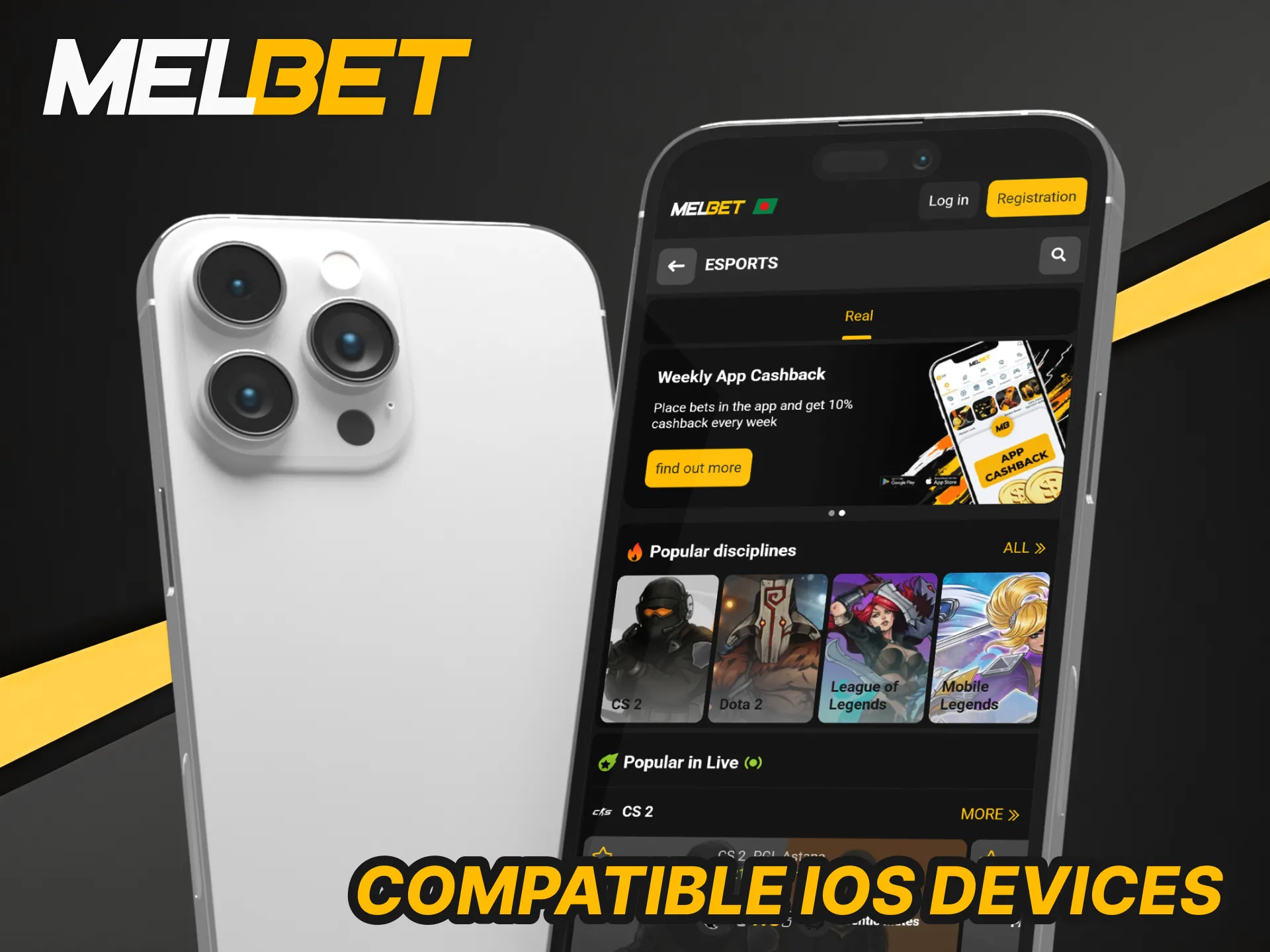 Verify your Apple hardware with the compatible iOS devices for Melbet app.