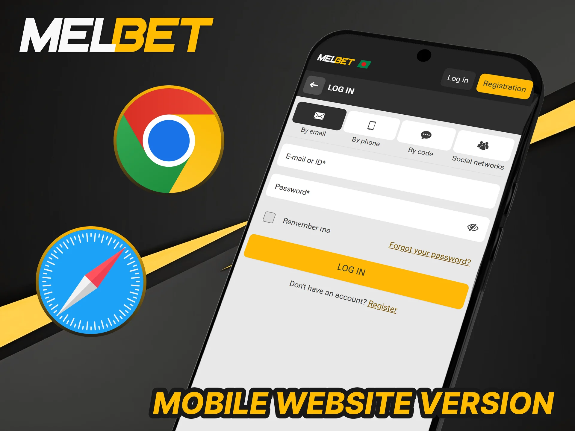 Access the Melbet mobile website version for convenient betting on any browser.