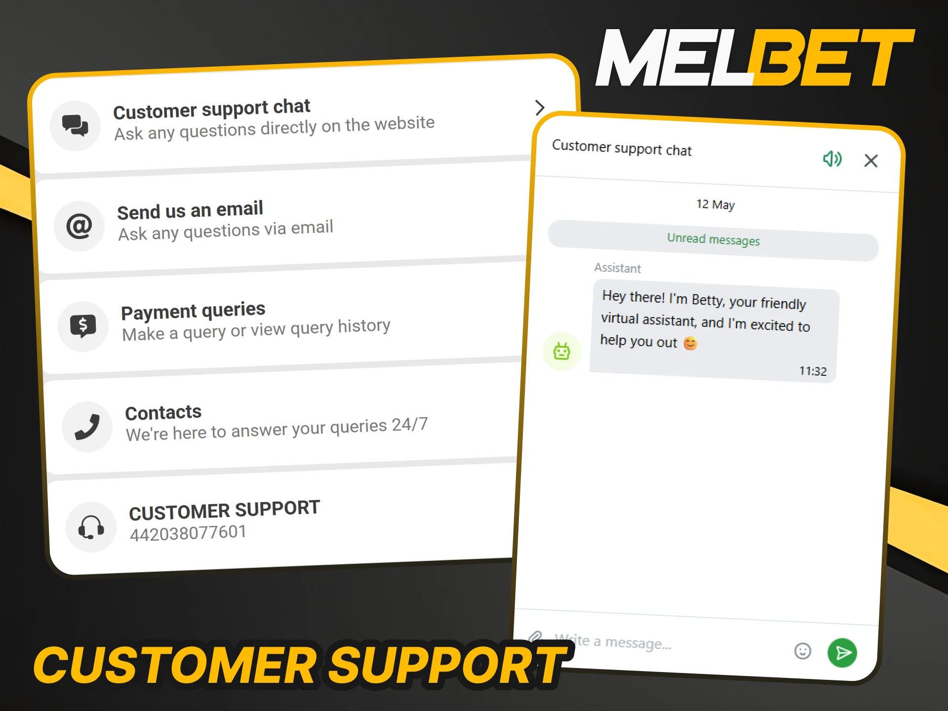Contact Customer Support at Melbet Bangladesh for any technical assistance.