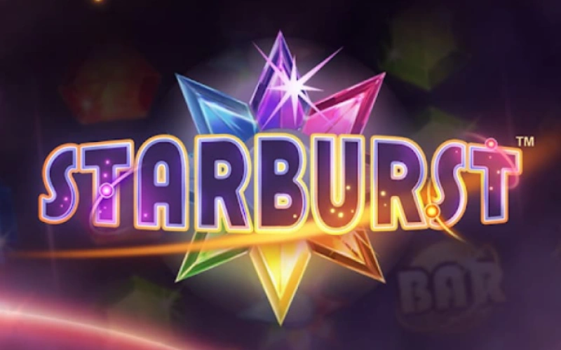 Spin the reels of the Starburst slot at Melbet casino.